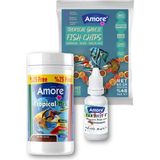 Lepistes-Melek-Plati-Moli Tropical Mix 125 Ml, Garlic Fish Chips 60GR Balık Yemi, Tantivit-F - 125ml+60-Garlic