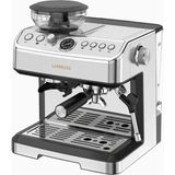 Lepresso 20 Bar Çift Kazanlı Espresso Makinesi Öğütücülü 58 mm 2.8 L Gümüş