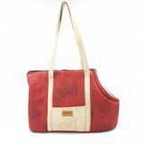 Lepus Sling Bag Kedi Köpek Omuz Taşıma Çantası Bordo 20X49X30 Cm