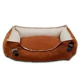 Lepus Soft Plus Köpek Yatağı Kahverengi X Large