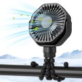Lerat BESKOS Mini taşınabilir bebek arabası fanı, pille çalışan esnek tripod klipsi, çıkarılabilir 3 hız şarj edilebilir, 360° döndürülebilir, el tipi kişisel fan, araba koltuğu, beşik, bisiklet koşu bandı