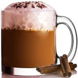 Le'raze Kulplu 6'lı Paket Cam Kahve İnfüzyon Kupaları, Şeffaf Cam Çay Fincanı Kupaları, Kahve Fincanları Kapuçino, Latte, Çay, Espresso, Bulaşık Makinesinde Yıkanabilir Cam Kupalar SADECE SICAK VEYA SOĞUK