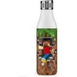 Les Artistes Paris Isı Yalıtımlı Çelik Termos Matara 500ML Minecraft Sport Gamer - Menekşe