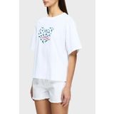 LES BENJAMINS Baskılı % 100 Pamuk Boxy Fit Bisiklet Yaka T Shirt T SHİRT LB25SSUNLFUTS