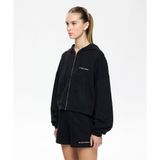 Les Benjamins LBNOOSCORFUZH-307-1012 Zip Hoodie 307 Siyah Kadın Sweatshirt