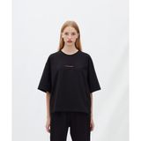 Les Benjamins LBNOOSESSFUTS-307-001 Siyah Essentials Short Sleeve Tee 307 Kadın T-Shirt
