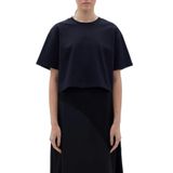 Les Benjamins Logolu Bisiklet Yaka Pamuklu Crop T Shirt Bayan T SHİRT LB23FWCLAFUTS