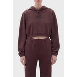 Les Benjamins Logolu Kapüşonlu Relaxed Fit Crop Sweat Bayan SWEAT LB23FWFRWFUHD