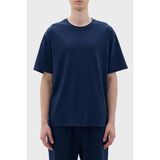 Les Benjamins Pamuklu Oversize Bisiklet Yaka T Shirt Erkek T Shirt LB23FWCLAMUTS - Lacivert