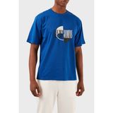 Les Benjamins Pamuklu Relaxed Fit Bisiklet Yaka T Shirt Erkek T Shirt LB24SSKISMUTS - 2XS - Mavi