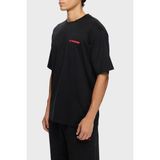 Les Benjamins Sırt Baskılı Pamuklu Relaxed Fit Bisiklet Yaka T Shirt Erkek T Shirt LB25FWTURMUTS - Siyah - XS