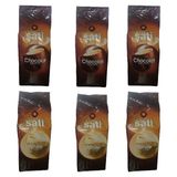 Les Cafes Sati Öğütülmüş Vanilya Aromalı Filtre Kahve 250GR x 3 Adet +Les Cafes Sati Öğütülmüş Çikolata Aromalı Filtre Kahve 250 Grx 3 Adet - 1,5 kg
