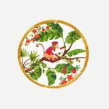 Les Jardins De La Comtesse Bali Yeşil Beyaz Melamin Kahvaltı Tabağı 23 cm - Yeşil - Beyaz - Sofra Grubu