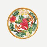 Les Jardins De La Comtesse Exotic Yeşil Kırmızı Melamin Kahvaltı Tabağı 23 cm - Yeşil - Kırmızı - Sofra Grubu
