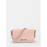 Les Visionnaires IRISQUILTINGSILKYLEATHER9006 Pembe 17x7x25 cm Deri Kadın Çapraz Çanta