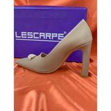 Lescarpe LES030 Vizon Kadın Abiye Taşlı Stiletto Topuklu Ayakkabı