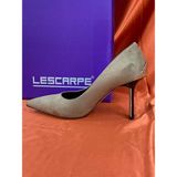 Lescarpe LES044 Vizon (Koyu Bej) Süet Kadife Kadın Stiletto Ayakkabı
