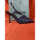 Lescarpe LES06 Lacivert Kadın Topuklu Ayakkabı Stiletto