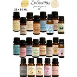 lescentus Favori Set 21'li Esansiyel Uçucu Koku Yağı Buhurdanlık Yağı Difüzör Esansı Oda Ortam Kokusu 21X10ml