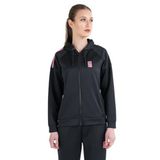 Lescon 23N-2128 Siyah Fermuarlı Kapüşonlu Kadın Sweatshirt