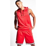 Lescon Erkek Basketbol Kolsuz Sweatshirt - 24b-1056 kirmizi