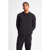 Lescon Erkek Fermuarlı Kapüşonlu Sweatshirt 25N-1102 - Siyah - XL