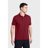 Lescon Erkek Kısa Kol Polo Yaka T-Shirt 26S-1234-26Y - Bordo - 2XL