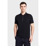 Lescon Erkek Kısa Kollu Polo Yaka T-Shirt 26Y-1123 - Siyah - 2XL