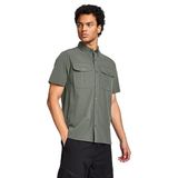 Lescon Erkek Outdoor Kısa Kollu Gömlek 25Y-1053 25YTEO001053, Haki, L