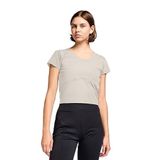 Lescon Kadın Antrenman Kısa Kol T-Shirt 25B-2056 25BTBA002056, Beyaz, M