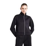 LESCON Kadın Fermuarlı Sweatshirt, Siyah, L
