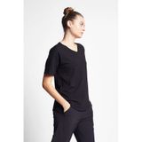 Lescon Kadın Kısa Kollu T-shirt 24s-2215-24b Siyah