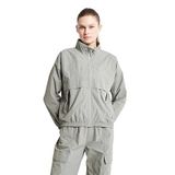 LESCON Kadın Sweatshirt, Dik Yaka, Uzun Kol, Açık Haki, M