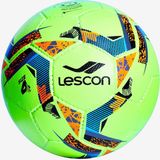 Lescon LA-3533 Fosforlu Yeşil 4 Numara Futbol Topu Çim ve Halı Saha Kullanımı İçin El Dikişli Özellikte