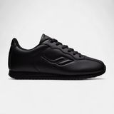 Lescon Neptun 6 Unisex Sneakers Spor Ayakkabı Siyah Suni Deri Düz Taban Konforlu Tasarım