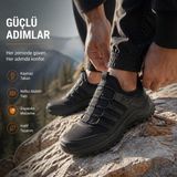 Lescon Scuba 3 40/45 Erkek Slip-One Sneaker Spor Ayakkabı - Siyah
