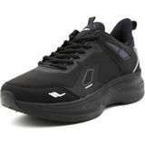 Lescon Zoom 3 Unisex Spor Ayakkabı Siyah Suni Deri-Tekstil Malzeme Düz Taban Bağcıklı