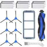 LesinaVac Eufy RoboVac 11S, RoboVac 30, RoboVac 30C, RoboVac 15C, RoboVac 12, RoboVac 35C, Robot Elektrikli Süpürge Aksesuar Seti, 6 Filtre, 6 Yan Fırça, 1 Ana Fırça, 1 Ön Filtre için Yedek Parça Kiti