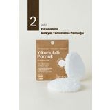 Less Sürdürülebilir Yaşam Gereçleri Yıkanabilir Makyaj Temizleme Pamuğu | 2'li Yeniden Kullanılabilir Reusable Makeup Remover Pads