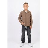 Lessotto Erkek Çocuk Keten Gömlek, T-Shirt, Baggy Pantolon 3lü Takım - 11 Yaş - Kahverengi - Siyah - Beyaz