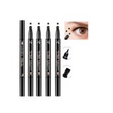 Lesvip's Çift Taraflı Yıldız Damgalı Siyah Renk Keçeli Kalem Eyeliner 4'lü Set