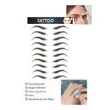 Lesvip's Suya Dayanıklı Kaş Dövme Sticker Doğal Görünümlü Kaş Tattoo Siyah E14