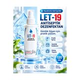 LET-19 Let 19 Hipokloröz Dezenfektan ve Antiseptik – Alkolsüz Sprey 120 ml