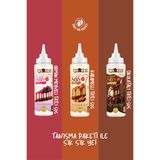 LET IT GO Tatlı Sosu Tanışma Paketi (Orman Meyveli-Karamelli-Çikolatalı) 300 gr x 3 Adet - Waffle & Pankek & Krep