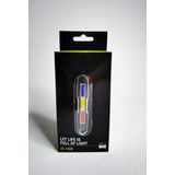 Let Life is Full of Light LED yüksek ışık flasher çakar mavi beyaz kırmızı dahili pil şarj edilebilir ayarlanabilir kayış