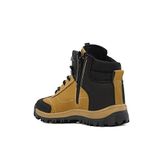 LETAO-Erkek Çocuk Soğuga Dayanıklı Fermuarlı Termal Astar Taba Crazy Trekking Bot (Taba Crazy / 39)