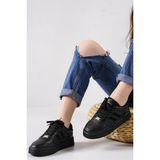 Letao Rahat Unisex Günlük Sneaker Spor Ayakkabı - Siyah - Siyah