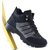 Letao Unisex Kürklü Fermuarlı Trekking Bot - Gri