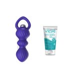 Leten 7 Farklı Titreşimli Boğumlu Anal Plug + Jel