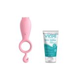 Leten Çiftlere Özel Penis Halkası G-spot Uyarıcı Ve Klitoris Uyarıcı Vibratör+jel